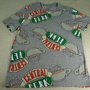 Friends Central Perks Coffee Gray Shirt Size XL